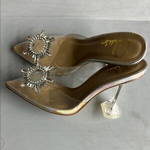 Elegant clear heels